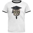 thumbnail image 1 of Graduation Funny Cat Mens Ringer T Shirt, 1 of 1