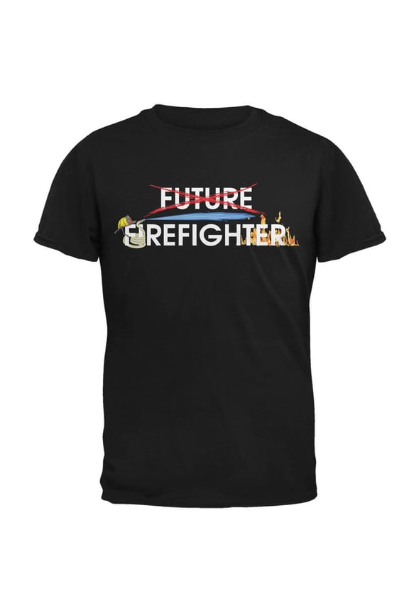 Graduation - Future Firefighter Mens T Shirt Black MD