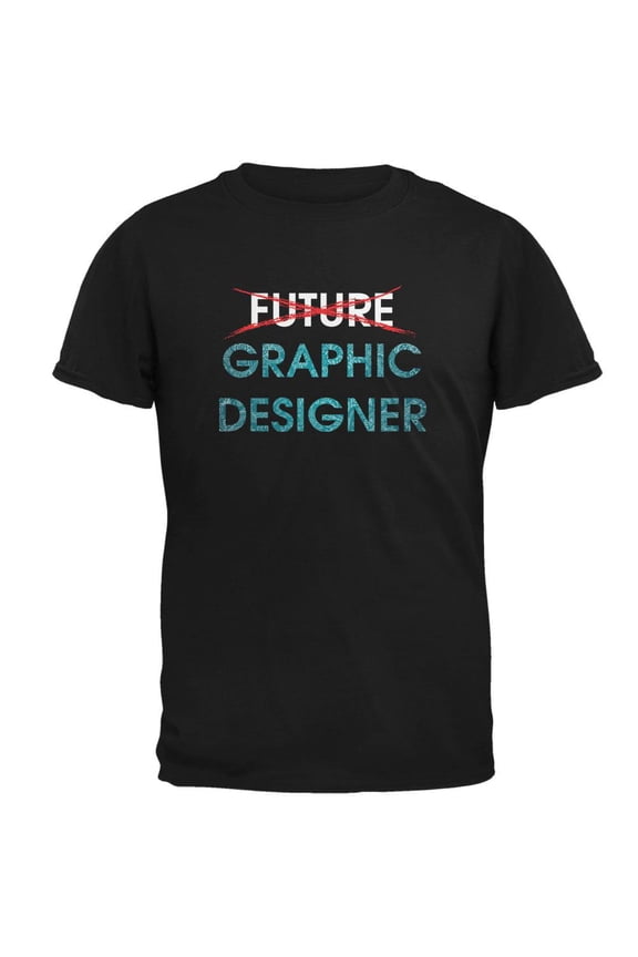 Graduation - Future Graphic Designer Mens T Shirt Black LG
