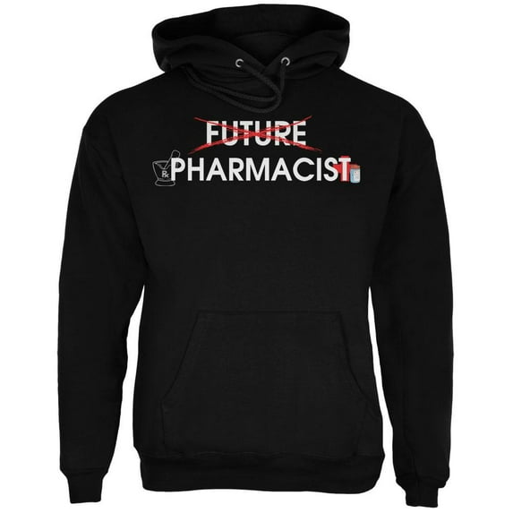 Graduation - Future Pharmacist Mens Hoodie Black LG