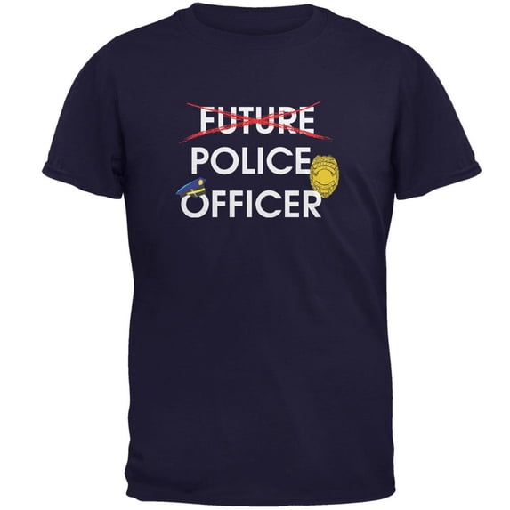 Graduation - Future Police Officer Mens T Shirt Navy SM