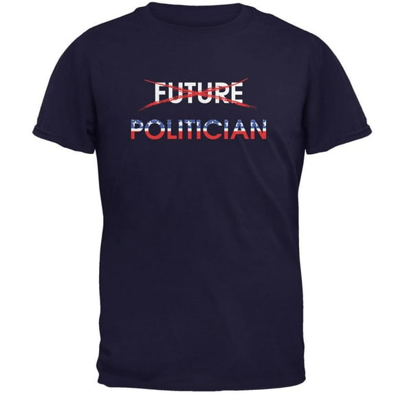 Graduation - Future Politician Mens T Shirt Navy MD