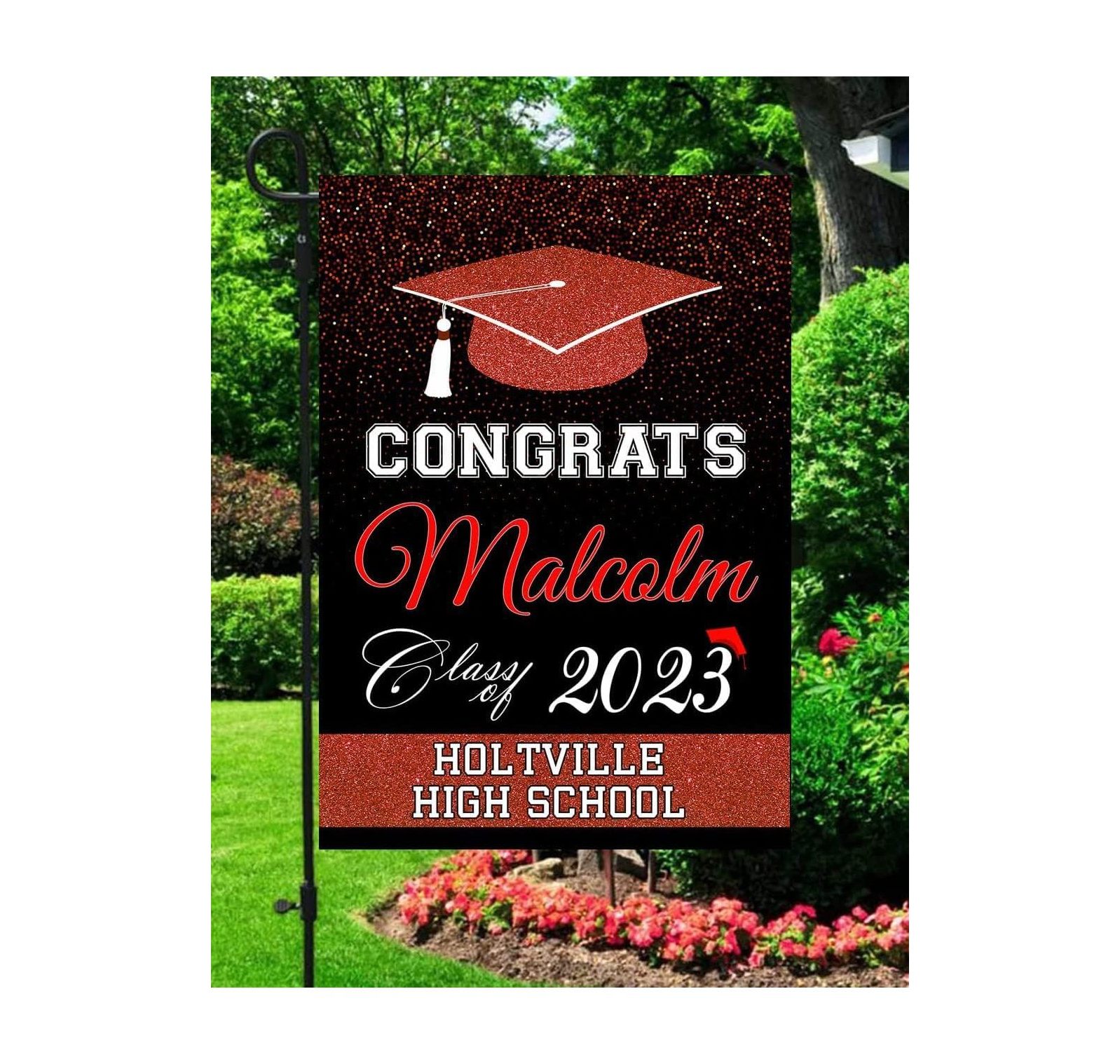Graduation Garden Flag 2023, Senior Garden Flag 2023, Graduation Yard