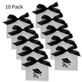 thumbnail image 1 of Graduation Gift Bags, 10 Pack Small Gift Bags 4.5"x1.7"x3.9", White Paper Gift Bags with Bow Ribbon, Graduation Cap Gift Bags Bulk Graduation Party Favors Decor Party Supplies, 1 of 7