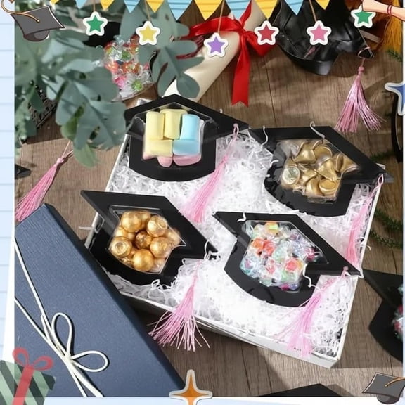 Graduation Gift Candys Boxes, 2026 Class Grad Candy Dome Greeting Card Gift,Graduation Cap Candy Cards, Party Favors for Students Teachers