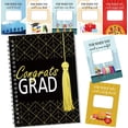 thumbnail image 1 of Graduation Gift Card Book 7 x 5 Inch 20 Pages Gift Card Booklet Congrats Grad Organizer Greeting Card College Survival Album Keeper for Graduation Senior Gifts(Black), 1 of 5