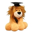 thumbnail image 1 of Graduation Gift Lion Stuffed Toy - 11 inch Cute Animal Plush Toy with Cap,Sash,Graduation Gift for All(Yellow), 1 of 6