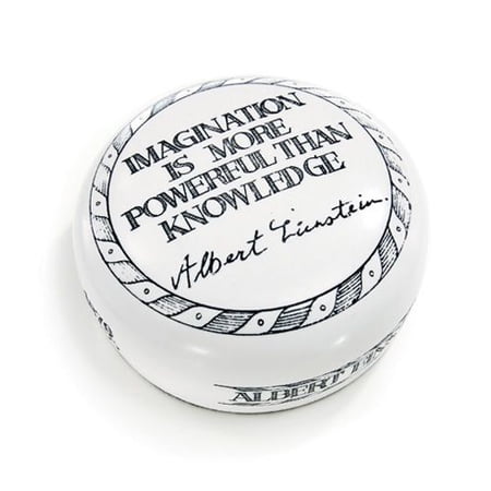 Graduation Gift Paperweight "Imagination is More Powerful Than Knowledge" Albert Einstein