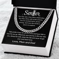 thumbnail image 1 of Graduation Gift For Son with Message Card and Gift Box, College Graduation Gift For Him, High School Graduation Gift 2025, Senior Gift Cuban Chain, Personalized Sign Off, 1 of 5