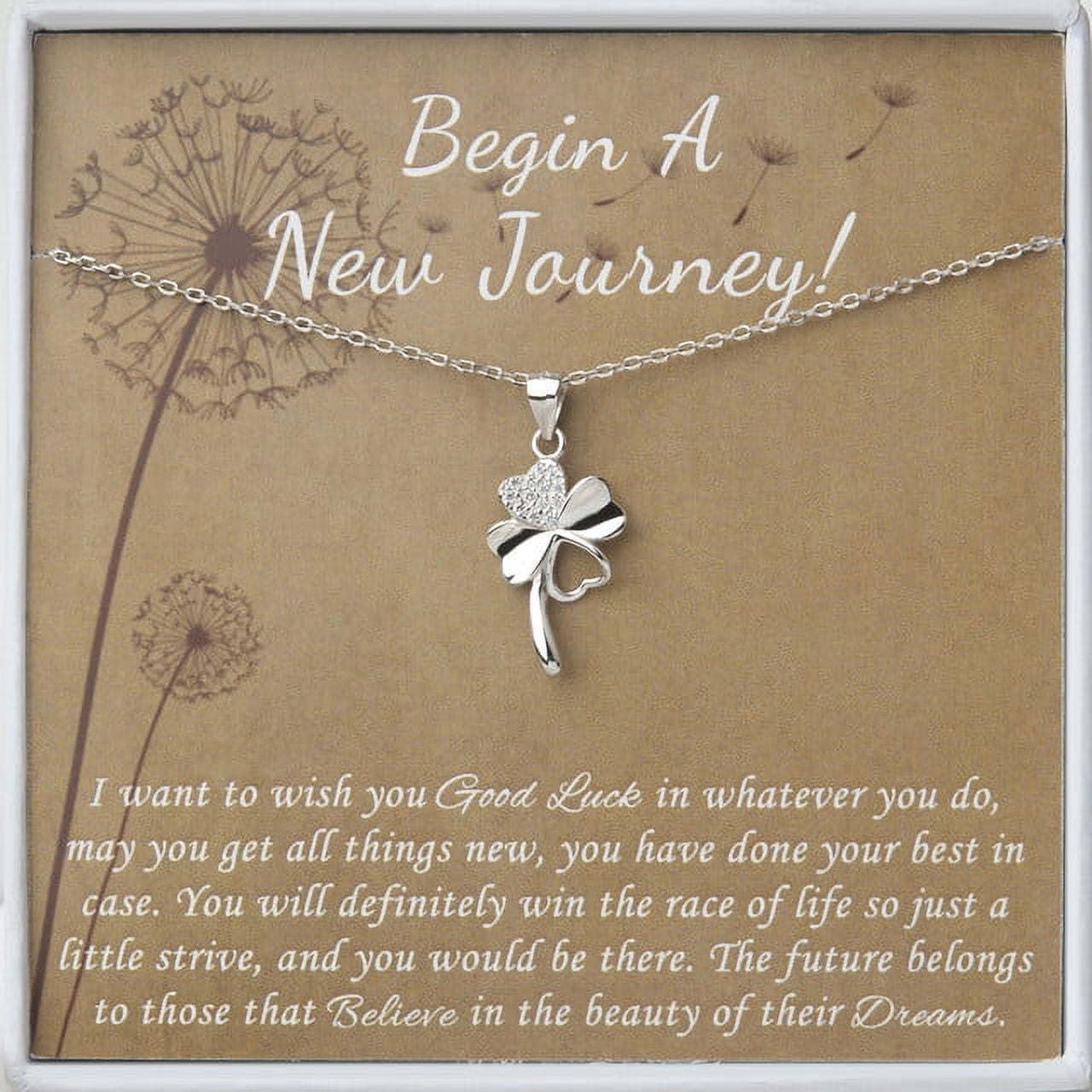 Graduation Gift for Her - Graduation Gift for Best Friend - College Graduation Gift - Graduation Necklace - Sterling Silver Clover necklace
