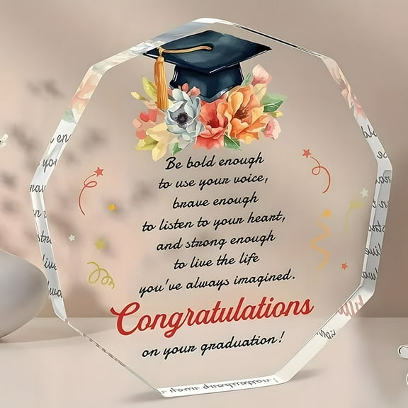 Graduation Gifts Acrylic Plaque,Nurse Graduation Gift Ideas, 2025 Grad Congratulations Gifts for Women, Men, High School, Master Degree, PhD, Nurse, College Graduation Gifts for Her/Him