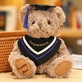 thumbnail image 1 of Graduation Gifts Bear Stuffed Animal Plush Toy with Tassel for Man Women Girls Boys Congratulatory Party，Light Brown,7inch, 1 of 5