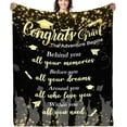 thumbnail image 1 of Graduation Gifts Blanket 2024 Graduation Gifts for Her Him Congrats Grad Gift Throw Blanket 50x60 Inch for Class of 2024 Graduation Party Supplies Graduation Ceremony Decorations, 1 of 5