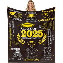 Graduation Gifts Blanket 50x60, 2025 Graduation Gifts, Graduation Gifts for Her Him, High School/College Graduation Gifts, Class of 2025 Graduation Gifts, Graduation Decorations Senior 2025 Gifts
