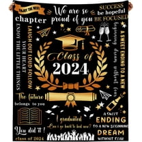 Graduation Gifts Blanket, Class of 2024 Gifts, Granddaughter Grandson Graduation Gifts for Her Him, High School College Ph.D. Graduation Gifts 50 * 60