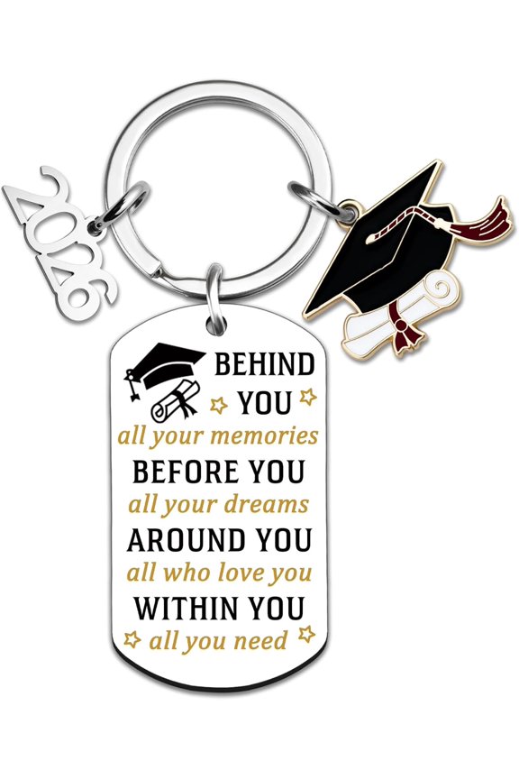 Graduation Gifts For Her Him Class Of 2026 Graduation Keyring Gifts For Masters Degree High School College Graduations Gift For Women Men Inspirational 2026 Graduations Keychains Decorations