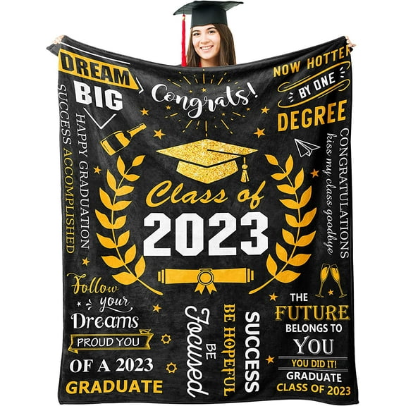 Graduation Gifts, Graduation Gifts for Her, Graduation Gifts for Him, Cool Graduation Gifts, 2023 Graduation College Gifts, Graduation Decorations, Throw Blanket 50" x 60"