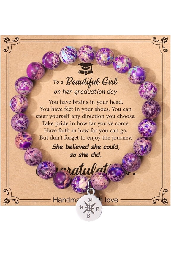 Graduation Gifts for Girls Teen Girls Her Women, Class of 2025 Graduation Bracelet for Girl Daughter Granddaughter Niece Sister Preschool Kindergarten 5th 8th Grade High School College Graduation
