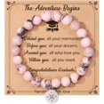 thumbnail image 1 of Graduation Gifts for Girls Teen Girls Her Women, Class of 2025 Graduation Bracelet for Girl Daughter Granddaughter Niece Sister Preschool Kindergarten 5th 8th Grade High School College Graduation, 1 of 6