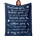 thumbnail image 1 of Graduation Gifts - Graduation Gifts for Her 2024 - Graduation Gifts for Him 2024-2024 Graduation Gifts - PHD Graduation Gifts - College/Masters Degree Graduation Gifts for Her - Blanket 60X50in, 1 of 5