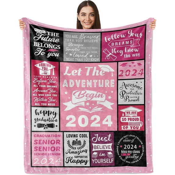 Graduation Gifts, Graduation Gifts for Her, College Graduation Gifts for Her, 2024 Graduation Gifts, PHD Graduation Gifts - College/Masters Degree Graduation Gifts for Her - Blanket 50x60in