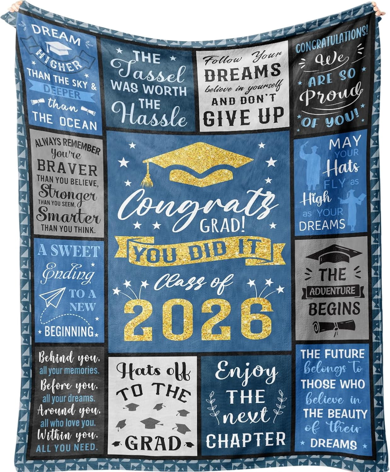 Graduation Gifts for Her/Him, Police Academy, Nurse, Masters Degree, College 2026 Graduation Gifts for Men, 2026 Graduates Gifts Ideas, Graduates Celebration Blanket