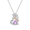 thumbnail image 1 of Graduation Gifts for Her, Sterling Silver Class of 2026 Graduation Cap Necklace, 12 Months Birthstone Jewelry for Women, Best Friend, Daughter, Graduate, 1 of 7