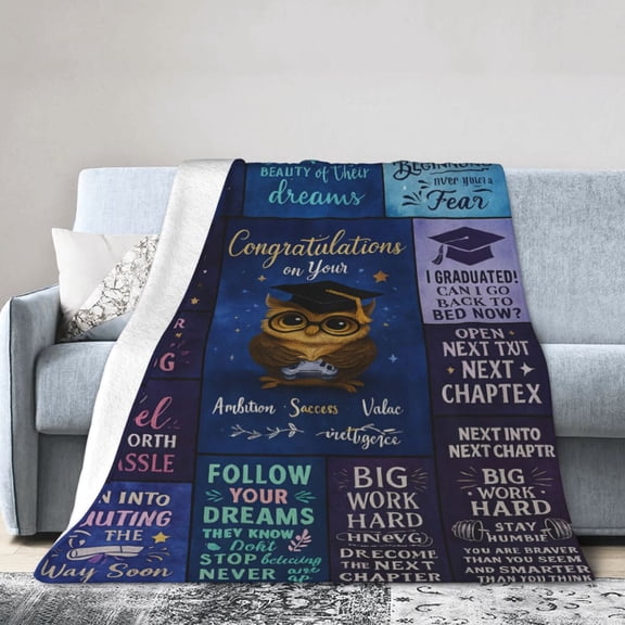 Graduation Gifts for Her Him, 2025 Graduation Gifts Blanket , High School College PHD Bachelors Masters Degree Graduate Gift, Class of 2025 Graduate Gift Ideas for Girls Women Female 50x40