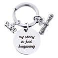 thumbnail image 1 of Graduation Gifts Keychain for Class of Graduate pendant Inspirational Gift Round Keychain Pendant, 1 of 1