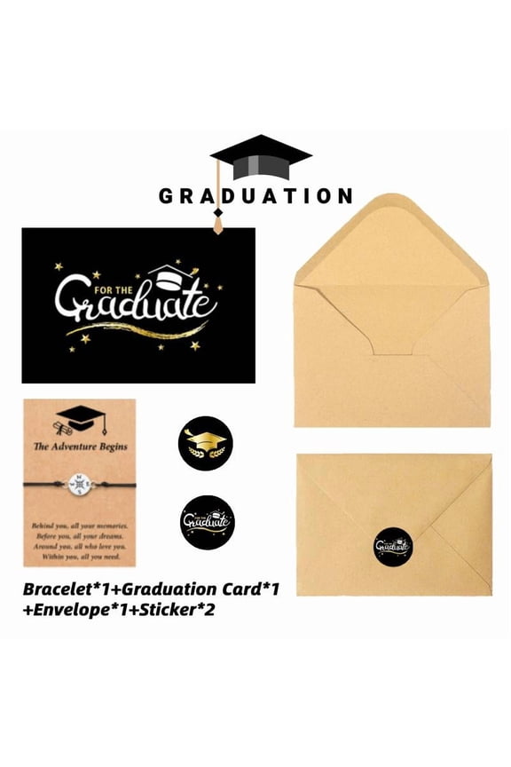 Graduation Gifts for Her Him Kindergarten Class of 2025 Cool High School College Graduation Gift 5th 8th Grade Teen Girl Boy Bracelet Women Jewelry Cards Middle School Nurse Senior Daughter Student