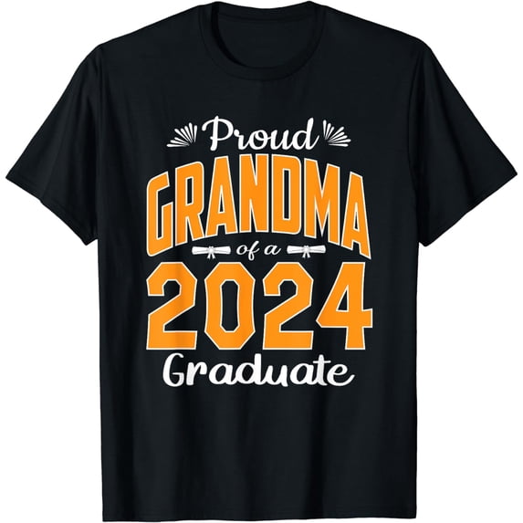 Graduation Gifts Proud Grandma of a Class of 2024 Graduate T-Shirt