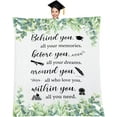 thumbnail image 1 of Graduation Gifts for Women Behind You All Your Memories Throw Blankets for College Student Friends Graduation Soft Warm Lightweight Decorative Blanket for Couch, Bed, Sofa, Graduation (Sunflower), 1 of 5