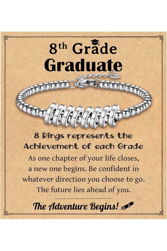 Graduation Gifts for Girls, Class of 2024 Beaded Bracelet Gifts, Inspirational Graduation Gifts for Her Daughter Granddaughter Niece