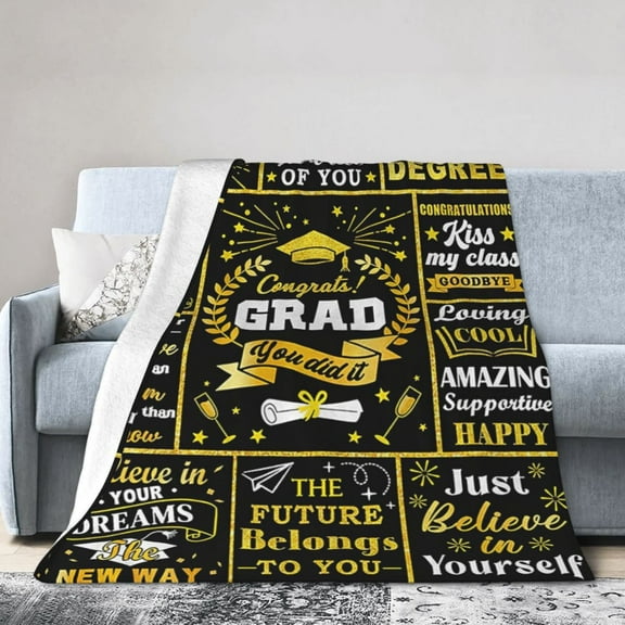 Graduation Gifts for Her Graduation Gifts Blanket, Cozy Warm Graduation Throw Blankets for Graduates, Senior , High College 50x40