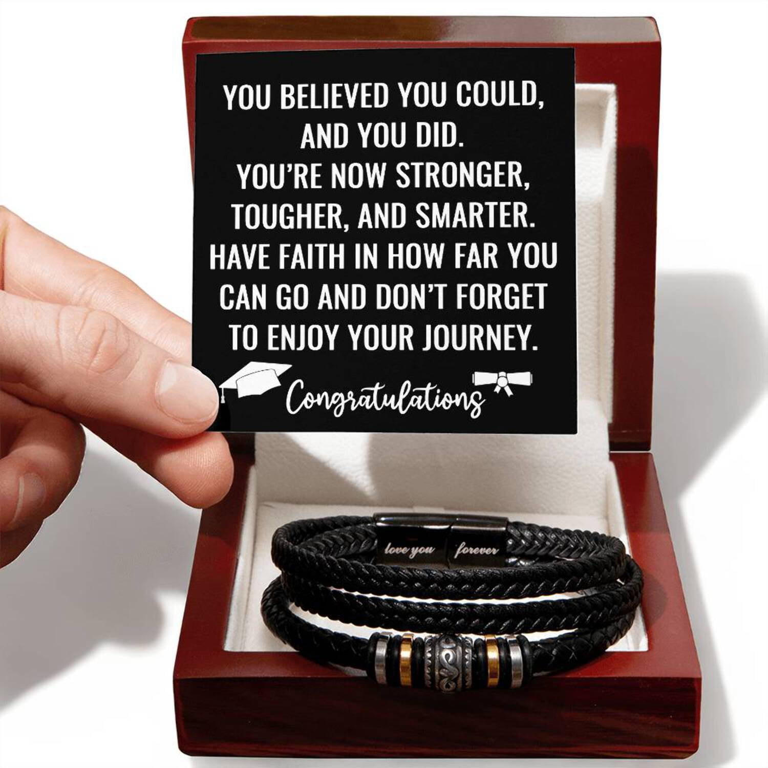 Graduation Gifts for Him Class of 2025 Necklace You Are Now Stronger
