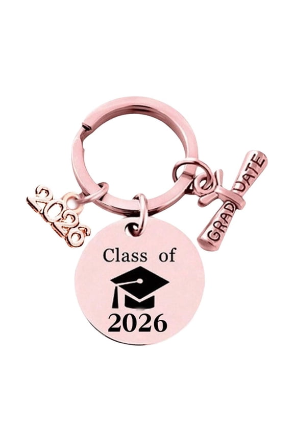 Graduation Gifts for Him Her Class of 2026 Graduation Keychain Metal Souvenir for College Graduation Class of 2026 or Beyond Key Chain