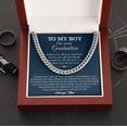 thumbnail image 1 of Graduation Gifts for Son from Mom, Best Graduation Gifts for Guy, men Silver Adult Chain Neckace, 1 of 3