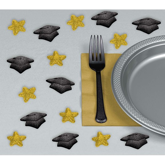 Graduation Glitter Table Scatter Decorations (32pcs)