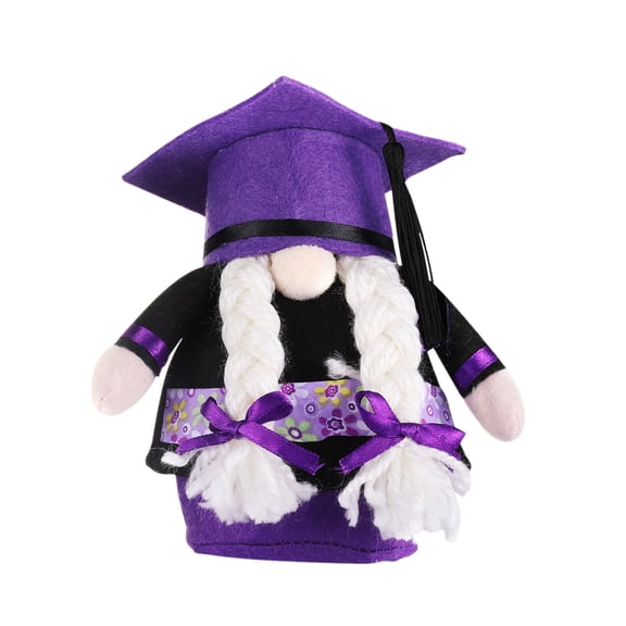 Graduation Gnome Figurine with Glasses, Dwarf Doll Decor for Graduation Season, Table Decorations and Gift for Classmates