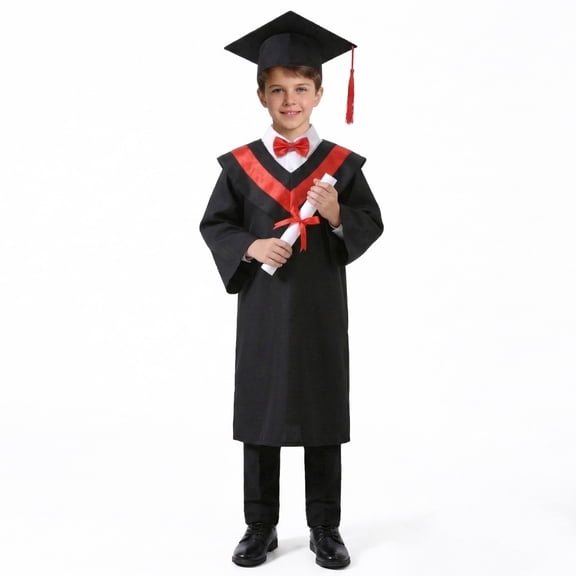 Graduation Gown For Kids Role Play Doctoral Robe Academic Dress For School Play And Performance