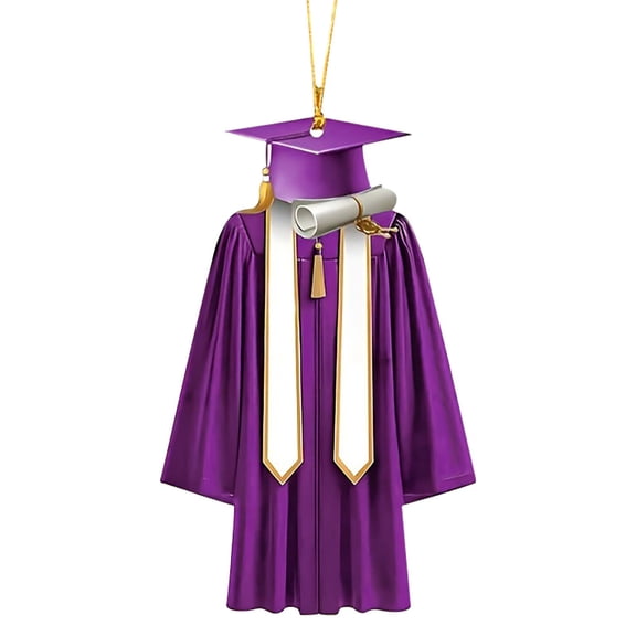 Graduation Gown Hanging Ornament 2025 Graduation Hanging Ornaments Elegant Gown-Themed Decor Graduation Keepsakes Gifts