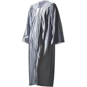 Honors Graduation Academic Gown Silver, Matte, Size 30 36" - 39"