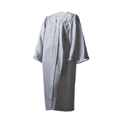 Honors Graduation Academic Gown Silver, Matte, Size 30 36" - 39"