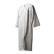 Honors Graduation Academic Gown White, Matte, Size 51 56" - 58"