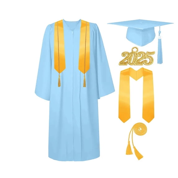 Graduation Gowns College Graduation Caps Uniform Set With Tassel Stole ...