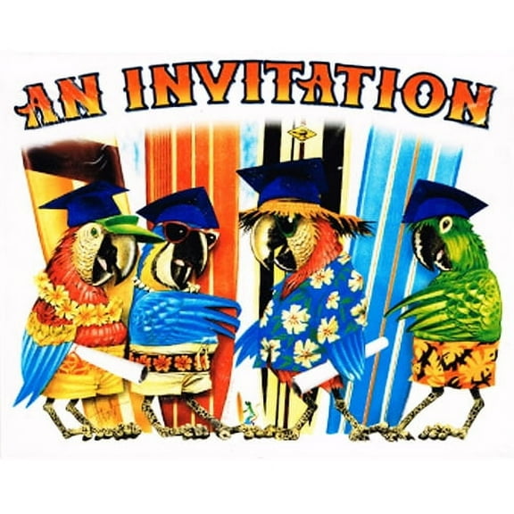 Various Graduation 'Grad Party' Invitations, Paper, 25 Count