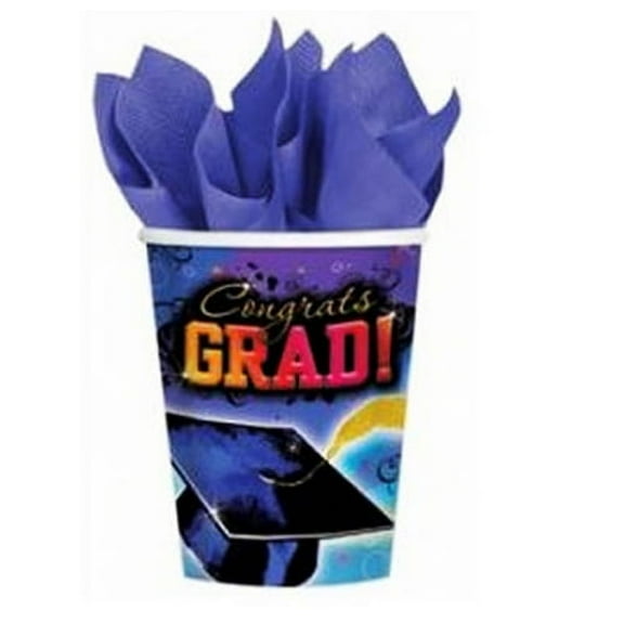 Graduation 'Grad Reflections' 9oz Paper Cups (8ct)