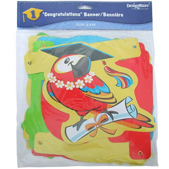 Graduation 'Grad in Paradise' Congratulations Banner (1ct)