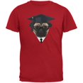 thumbnail image 1 of Graduation - Graduate Pug Funny Red Adult T-Shirt - X-Large, 1 of 1