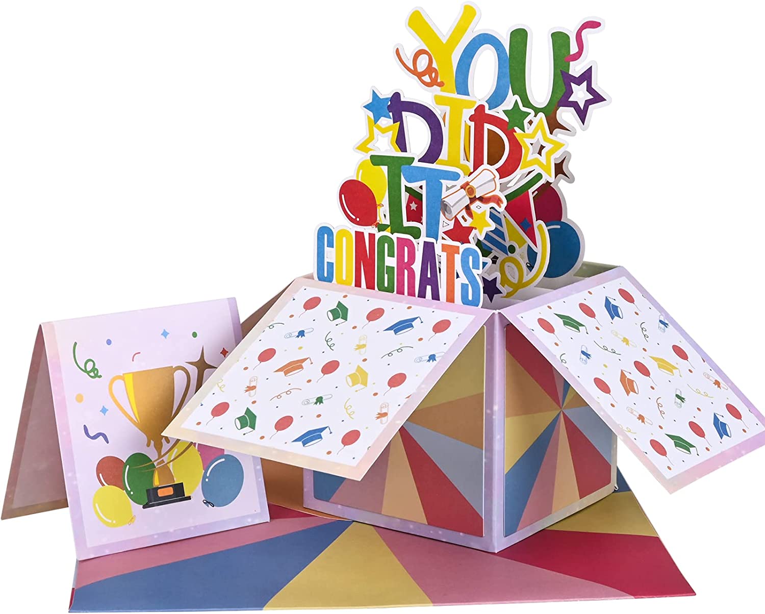 Graduation Greeting Card 2025-3D Pop Up Congrats Grad Gift Cards, Class ...